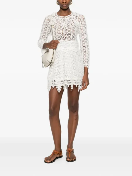 Rochie Isabel Marant tricotate de costum alb