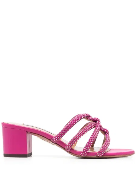 Sandale Aquazzura de cristal roz