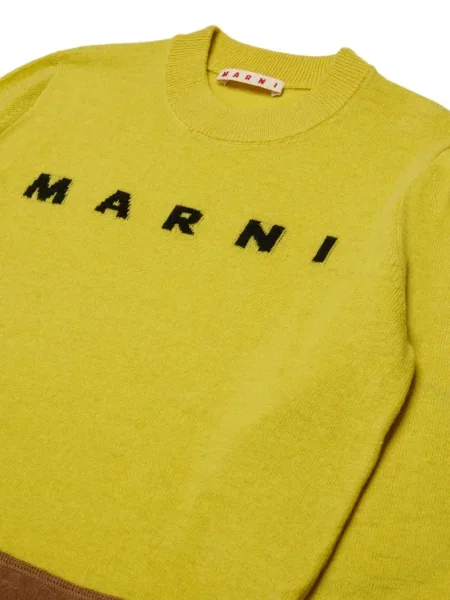 Sweter dziecięcy Marni żółty
