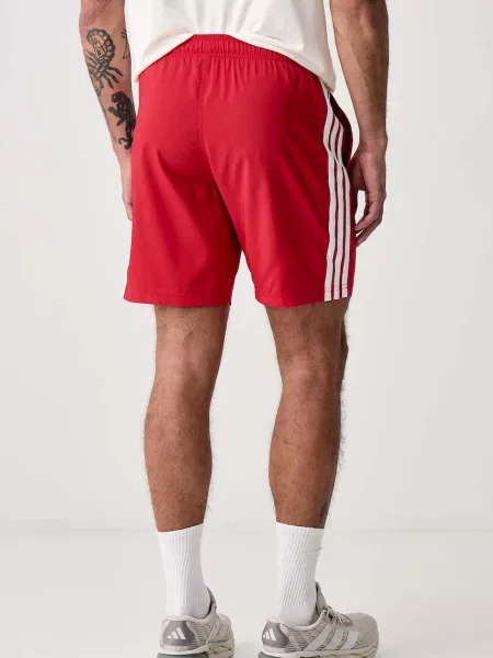 Adidas szorty kąpielowe Three Stripes czerwone