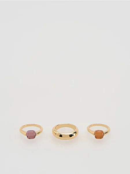 Reserved Set de inele multicolor