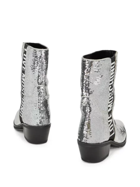 Botine Moschino cu paiete