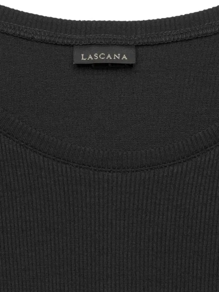 LASCANA Tricou / negru alb