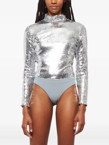 Body Brandon Maxwell argintiu