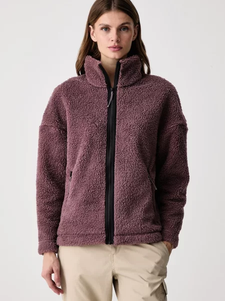 Jack Wolfskin hanorac cu pentru femei din polar STONE LITE violet