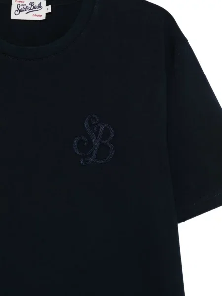 Tricou Mc2 Saint Barth cu broderie albastru