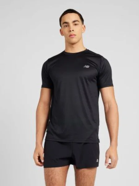 New balance Tricou funcțional Essentials Run / alb negru