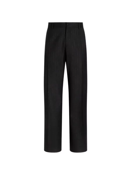 Pantaloni Dolce & Gabbana de lână negru