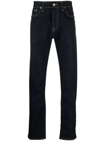 Blugi drepți Carhartt Wip albastru