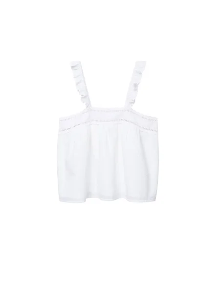 MANGO Bluză Isabella murdar alb