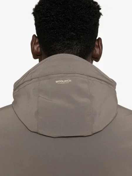 Palton Woolrich cu glugă gri