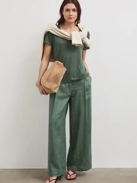 Medicine штани wide leg лляні