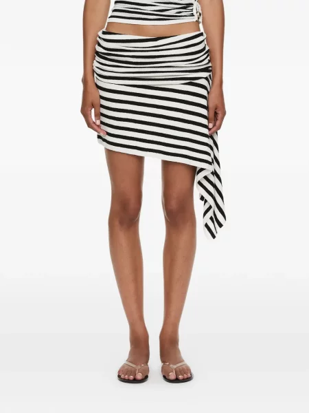 Mała mały spódnica mini Christopher Esber w paski biała