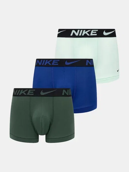 Obcisłe bokserki z nadrukiem z logo w zestawie 3 szt. Nike khaki