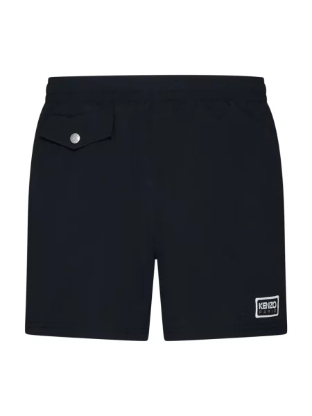 Kąpielówki Kenzo z logo czarne