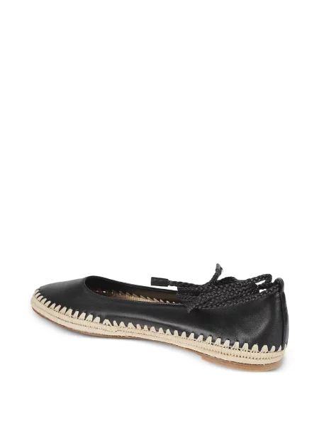 Bőr balerina Max Mara fekete