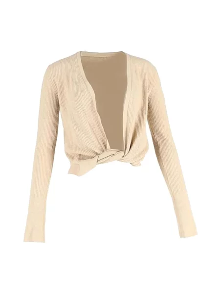 Sweter Jacquemus beżowy