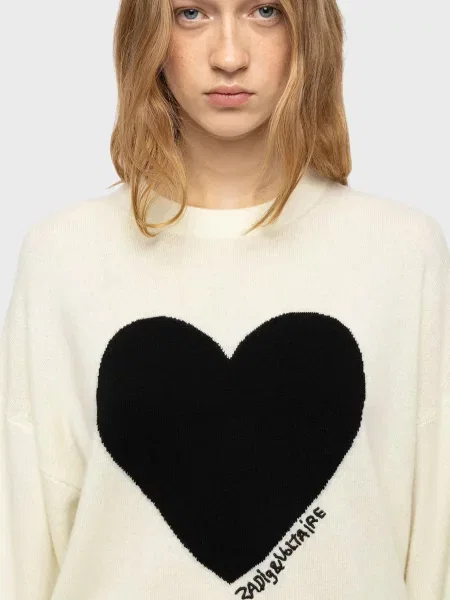 Шерстяной свитер Zadig&voltaire белый