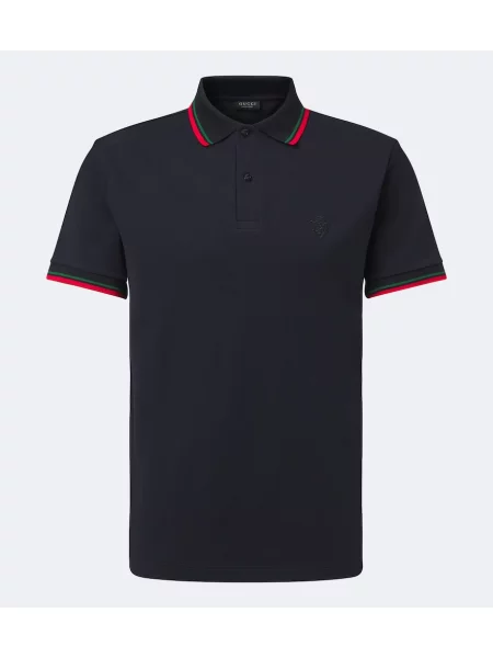 Tricou polo Gucci albastru