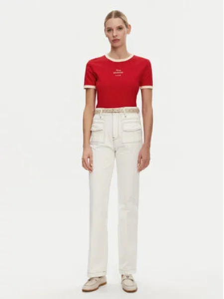 Tričko Tommy Hilfiger červené