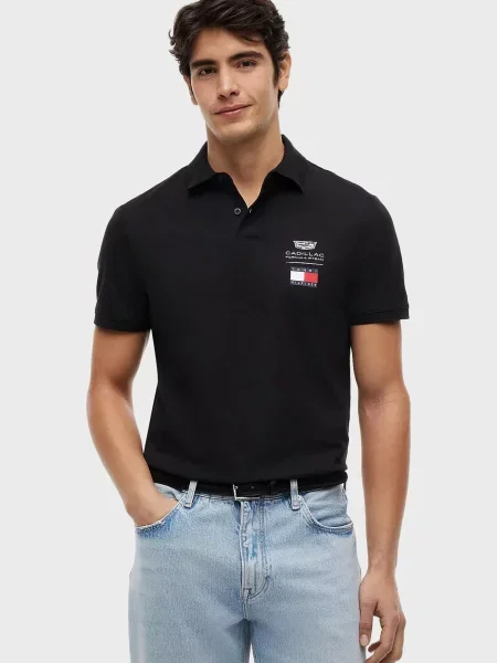 Поло Tommy Hilfiger чорне