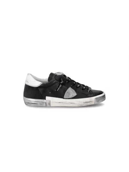 Sneakersy Philippe Model zamszowe do tenisa czarne