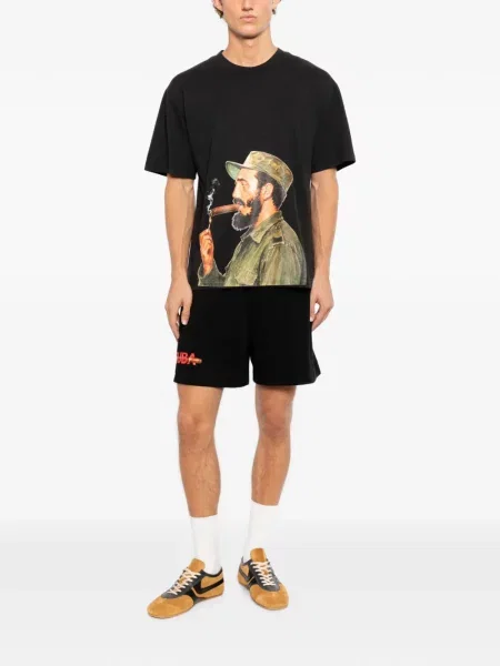 Pantaloni scurți Melt cu imagine negru