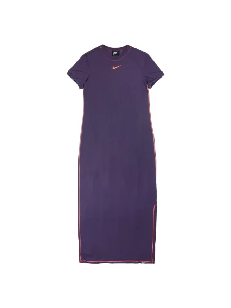 Sukienka maxi Nike fioletowa