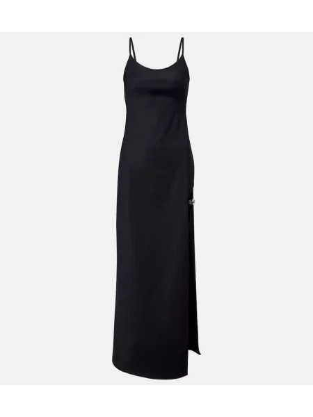 Rochie maxi Coperni din jerseu de costum negru