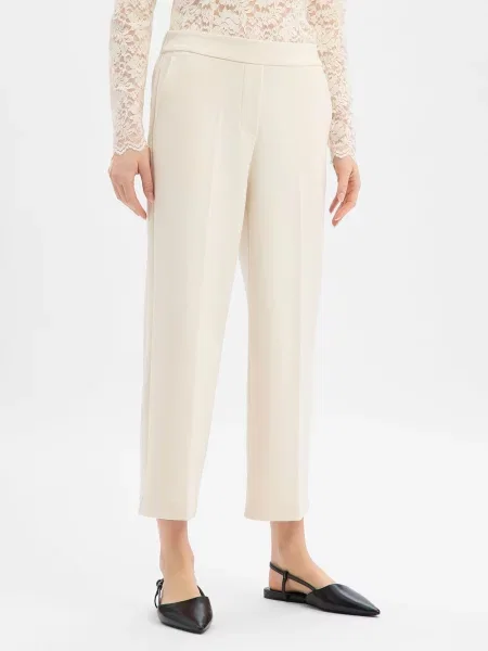 Spodnie capri o kroju regular fit z dodatkiem model ‘Culotte’ S.oliver Red Label białe