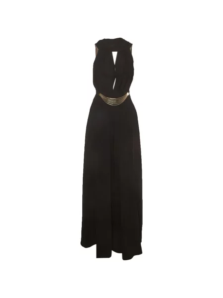 Salopetă Elisabetta Franchi drapată negru