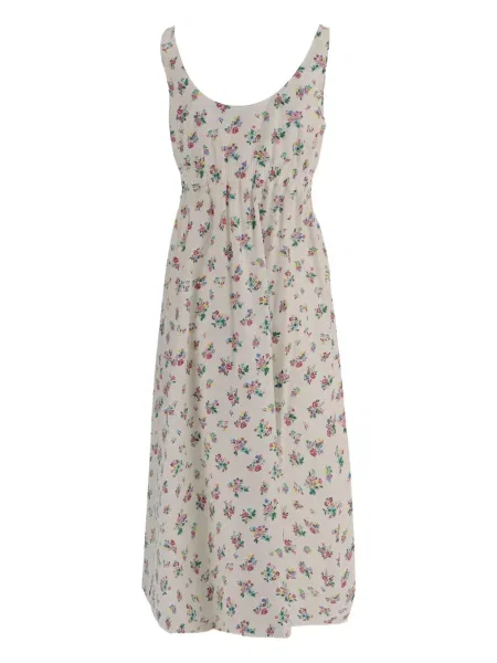 Rochie Tory Burch cu model floral cu imagine de costum alb