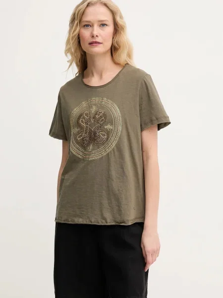 Тениска Mos Mosh дамска зелено