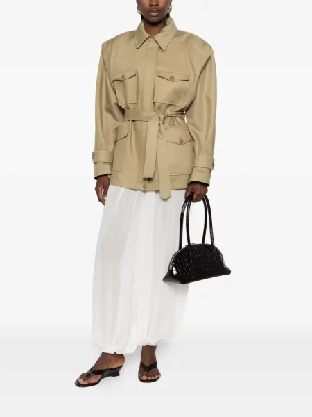 Pantaloni The Frankie Shop alb
