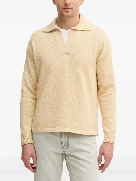Gulerat tricou polo Sisley galben