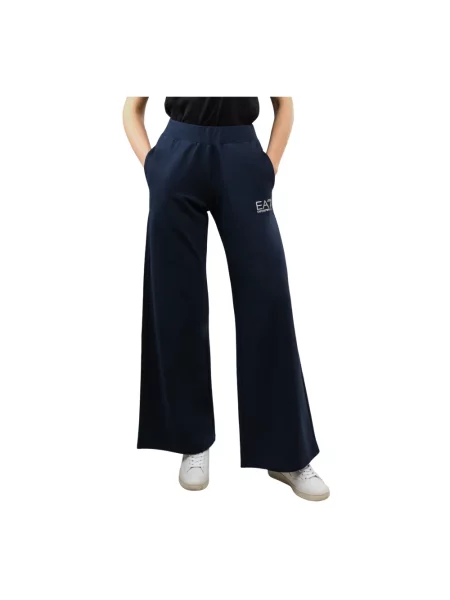 Spodnie dresowe Emporio Armani Ea7 niebieskie