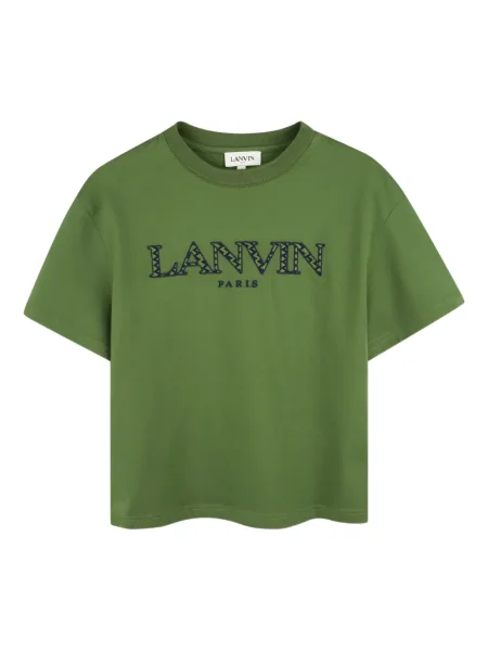 Dětské tričko Lanvin Enfant zelené