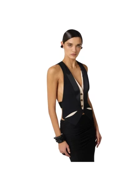 Top Elisabetta Franchi czarny