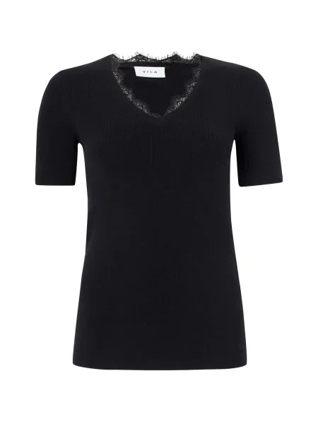 VILA Pulover VIAMARIA' negru