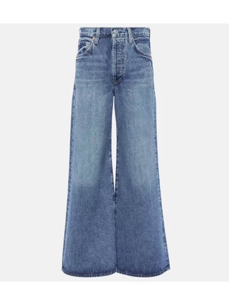 Kavbojke z visokim pasom Citizens Of Humanity z visokim pasom modra