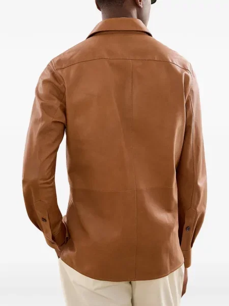 Odinė striukė Ralph Lauren Purple Label violetinė