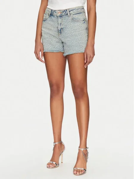 Guess Pantaloni scurți de blugi albastru