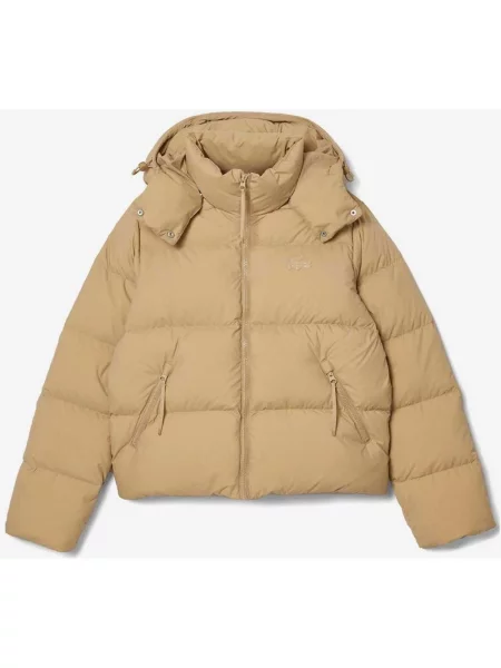 Kurtka puffer Lacoste Sport 36 beżowa