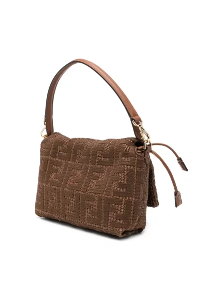 Torebka bagietka Fendi brązowa