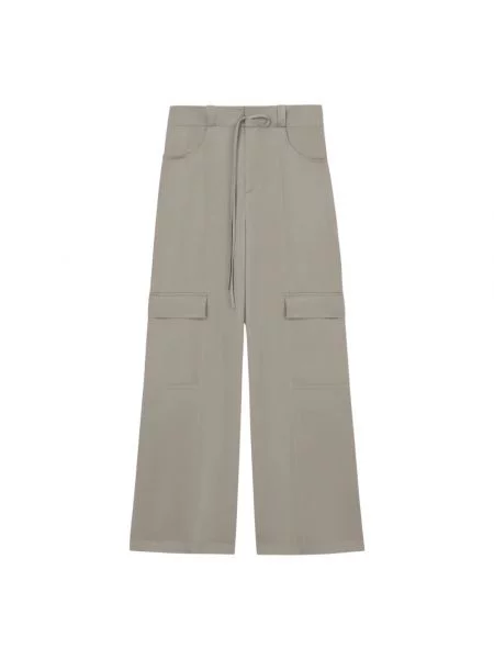 AERON spodnie OPAL szerokie high waist szary