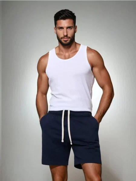 Sinsay Základní šortky námořnická modrá