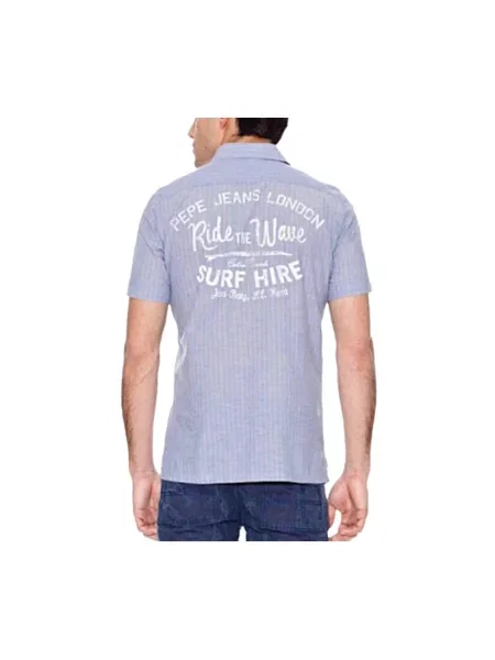 Koszula dżinsowa Pepe Jeans niebieska