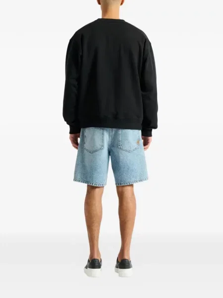 Hanorac Balmain cu imagine negru