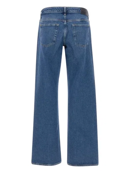 Blugi drepți 7 For All Mankind cu 5 buzunare albastru