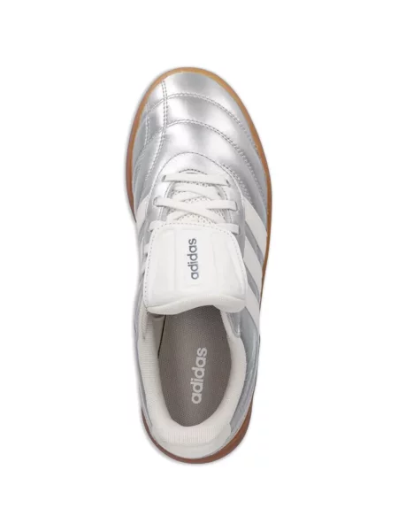 Komplet dresowy Adidas koronkowy sznurowany w paski różowy